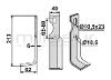 CUCHILLA MOTOAZADA UNIVERSAL 213X62 IZQ - foto 2