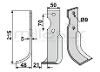 CUCHILLA MOTOAZADA  AGRIA 215X48X5 DERCH - foto 2