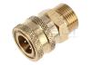 CONECTOR MANGUERA HIDROLIMPIADORA 3/8" HEMBRA RAPIDO - 22MM MACHO - foto 3