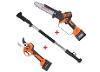 Set de poda ANOVA TPB4004: TIJERA 40MM + SIERRA 8" + PÉRTIGA 1,52,1M 21V ANOVA