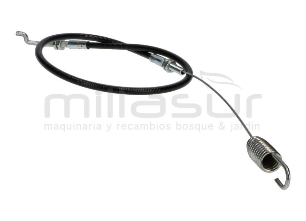 CABLE EMBRAGUE CUCHILLA (Funda 530, total 780mm.) ALKO T11-75, T11-85, T12-75, T12-85, T13-102, T13-74, T13-85, T14-102, T14-85, T15-102, T15-74, T17-102, T18-102, T20-102, T800, T1000, HUC12-75, HUC13-85, HUC14-85, MTB100, MTB200, RT12-75, RT14-85 - foto 1