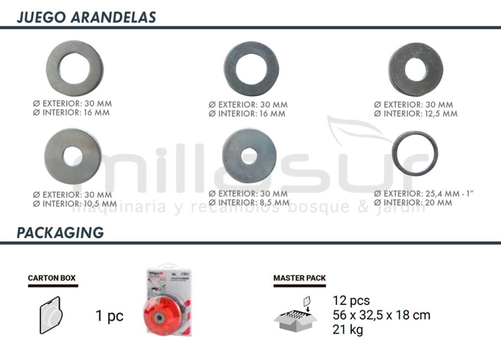 CABEZAL UNIVERSAL WHIPS 25/2-4 PARA NYLSAW 2 / 4 HILOS - foto 4