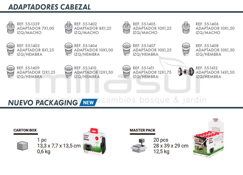 CABEZAL TAP-N-GO BOTÓN METÁLICO SPR130 - SIN ADAPTADOR - foto 2