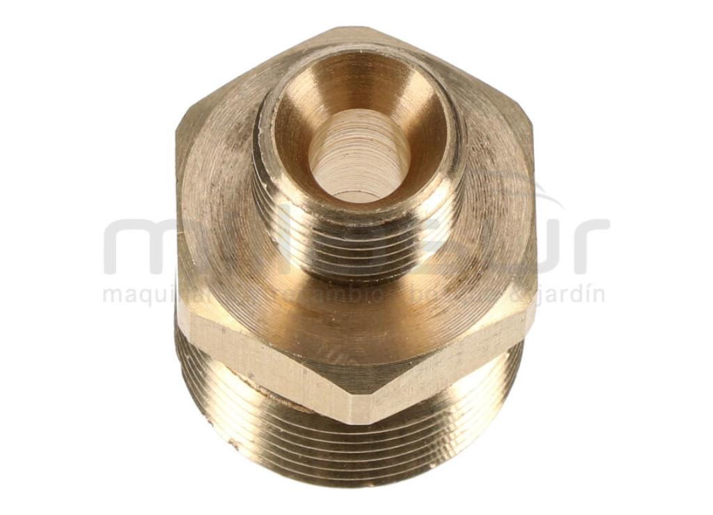 CONECTOR MANGUERA HIDROLIMPIADORA 22MM MACHO - 1/4" MACHO - foto 2