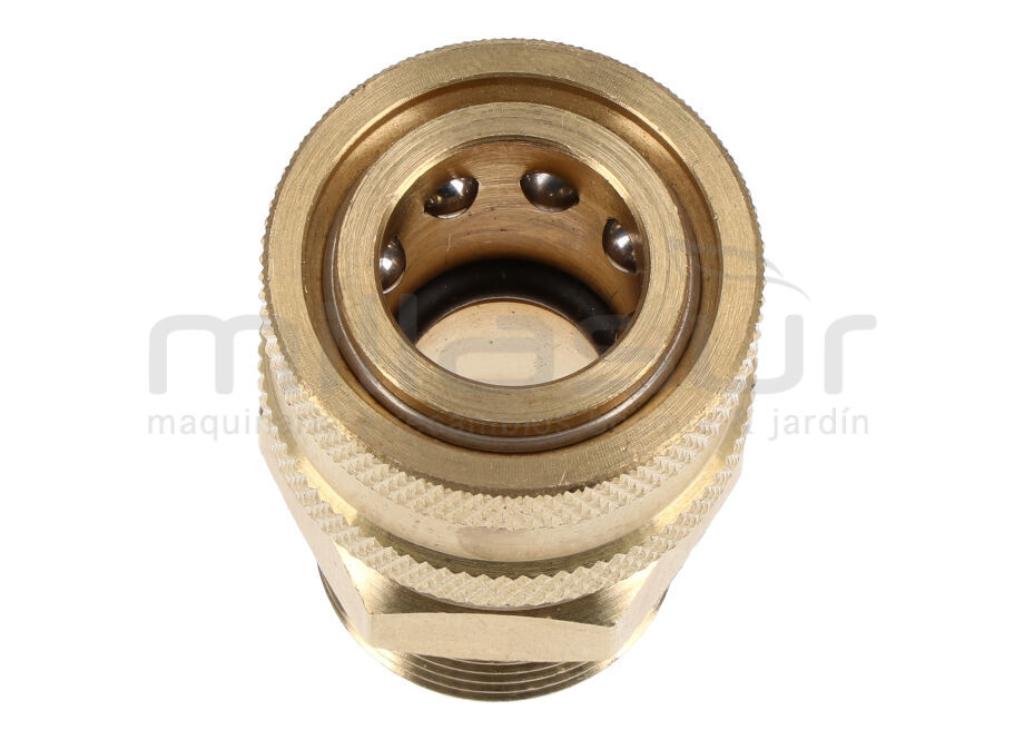 CONECTOR MANGUERA HIDROLIMPIADORA 3/8" HEMBRA RAPIDO - 22MM MACHO - foto 2