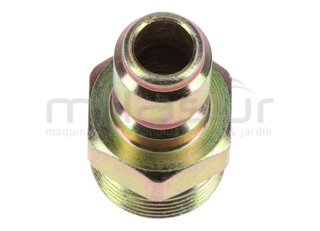 CONECTOR MANGUERA HIDROLIMPIADORA 3/8" MACHO RAPIDO - 22MM MACHO - foto 2