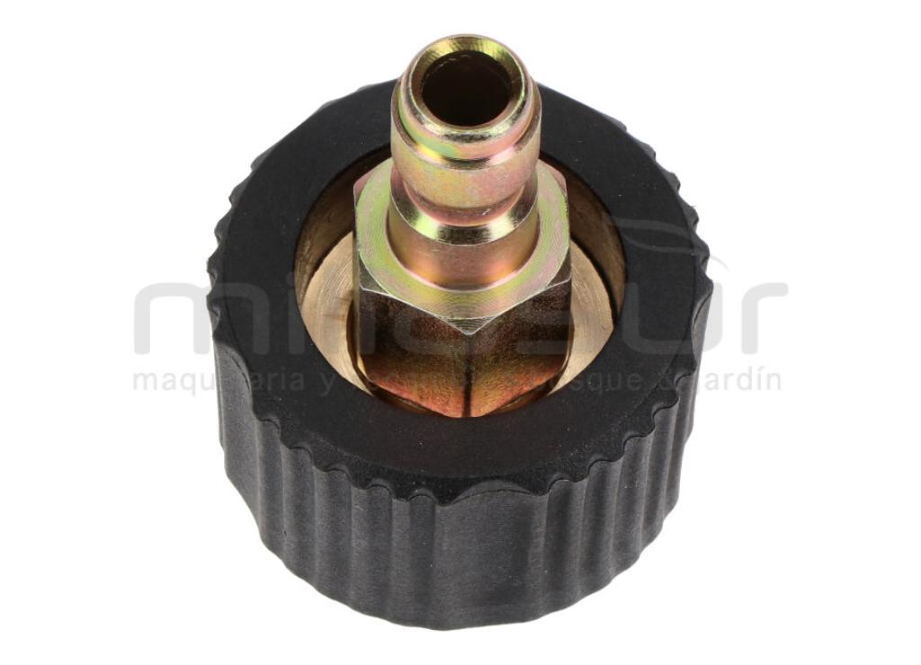 CONECTOR MANGUERA HIDROLIMPIADORA 22MM HEM - 1/4" MACHO RAPIDO - foto 2