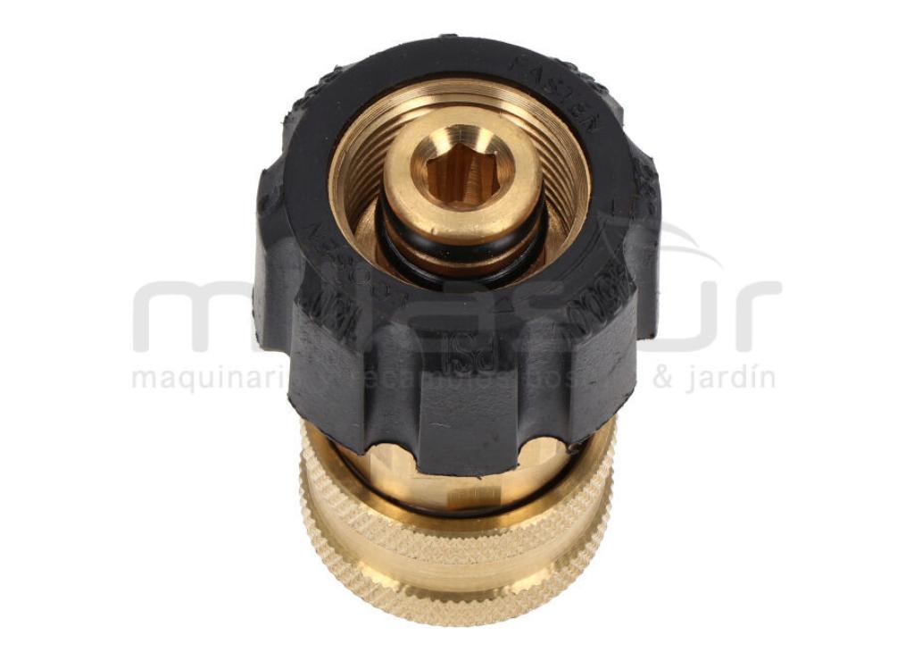 CONECTOR MANGUERA HIDROLIMPIADORA 22MM HEM - 3/8" HEMBRA RAPIDO - foto 2