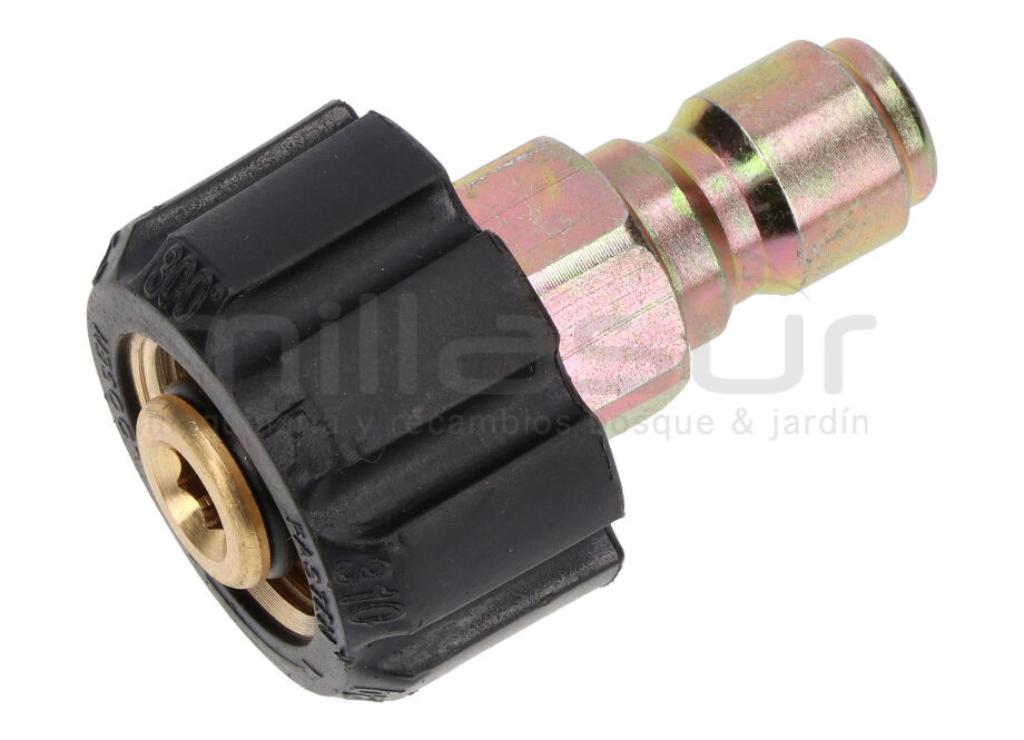 CONECTOR MANGUERA HIDROLIMPIADORA 22MM HEM - 3/8" MACHO RAPIDO - foto 1
