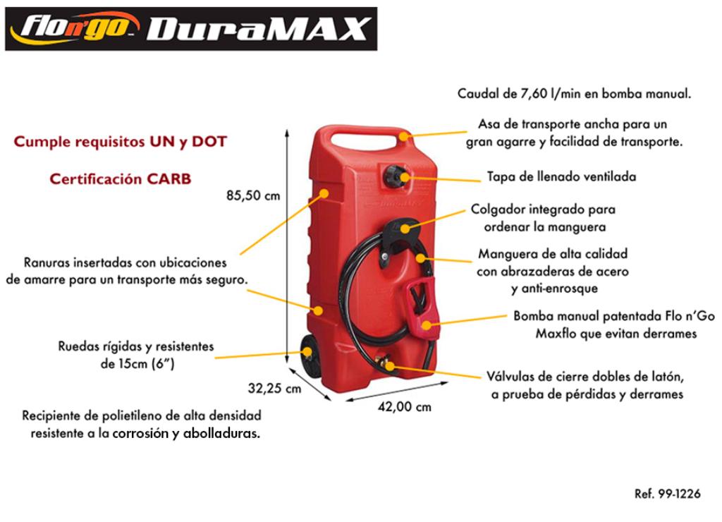TANQUE GASOLINA CON SURTIDOR Y RUEDAS 53L SCEPTER - foto 8