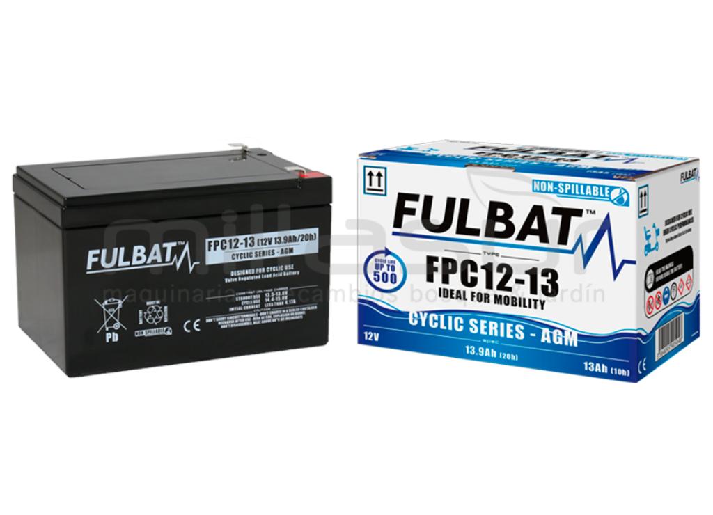 BATERIA CICLICA AGM FPC12-13 12V 13,9 Ah.( 151 x 98 x 101 )  - foto 1