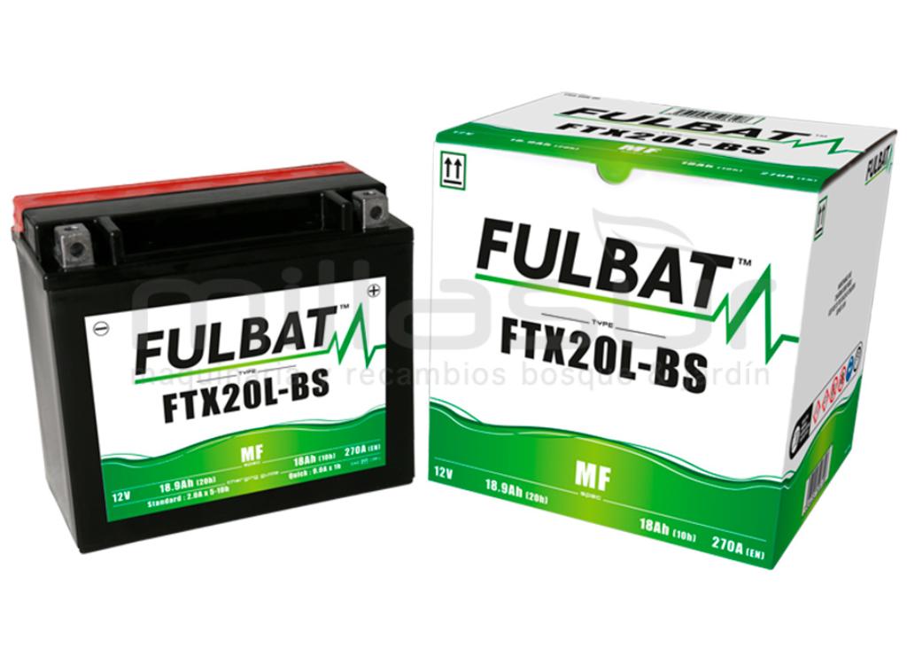 BATERIA MOTO FTX20L-BS 12V LIBRE MANTENIMIENTO 18.9Ah (175 x 87 x 155) +DER.  - foto 1