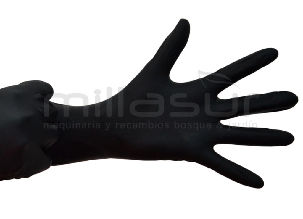 CAJA DE 100 GUANTES TALLER NITRILO NEGRO - TALLA XL - foto 1
