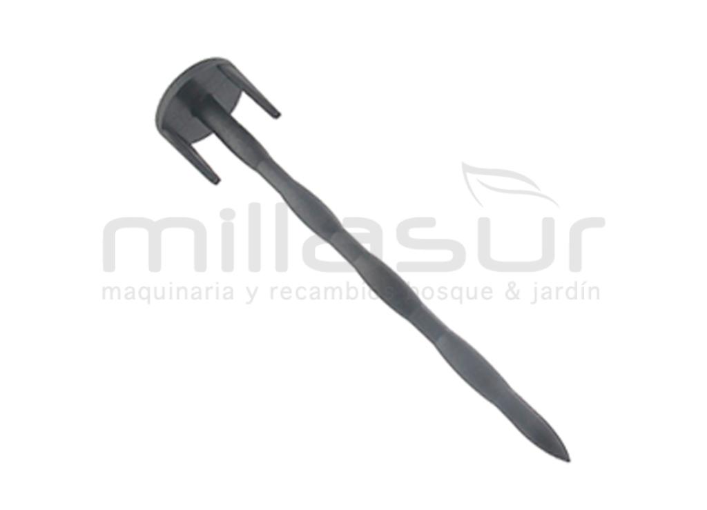 BOLSA 200 PIQUETAS CABLE DOBLE GANCHO PERIMETRO ROBOT CORTAC. - foto 1