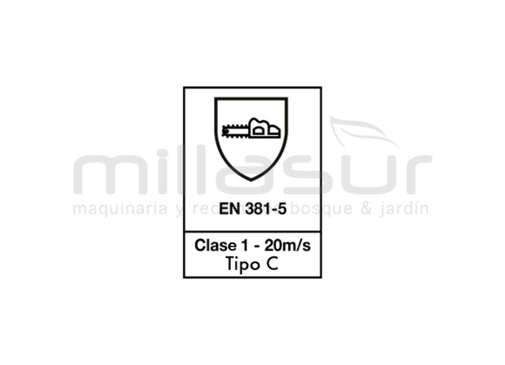 PETO ANTICORTE ECO CLASE1 TIPO C - TALLA 56 - XL - foto 1