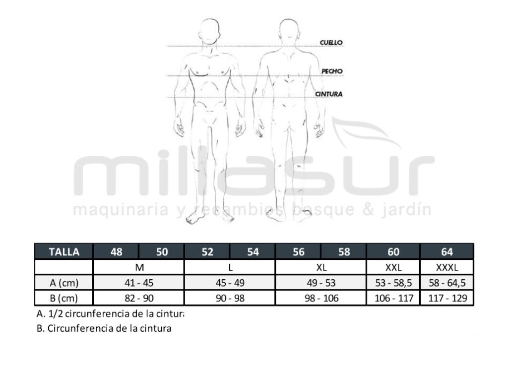 PETO ANTICORTE ECO CLASE1 TIPO C - TALLA 56 - XL - foto 2
