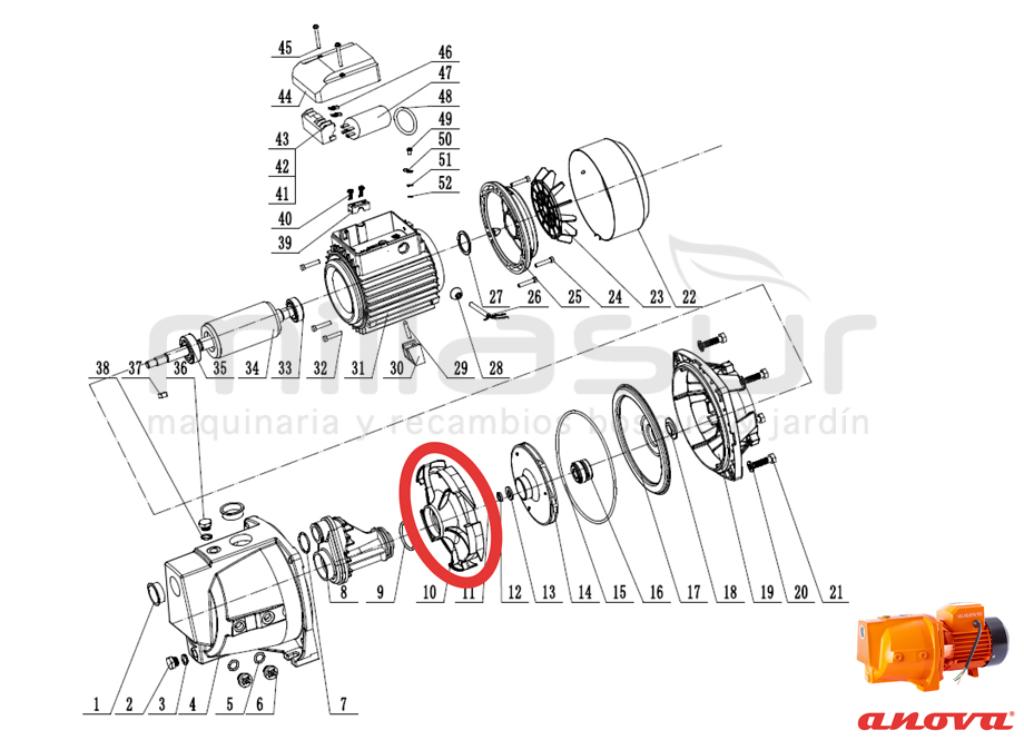 TAPA SUPERIOR TURBINA BE1100 (10) - foto 1