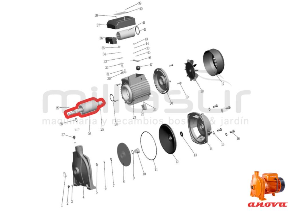 ROTOR MOTOR BE1500 (26) - foto 1