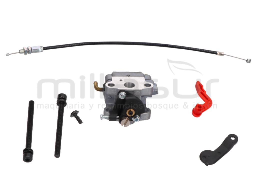 KIT SUSTITUCION CARBURADOR CORTASETOS CG2360 - (CARBURADOR - BRIDA - CABLES) - foto 1