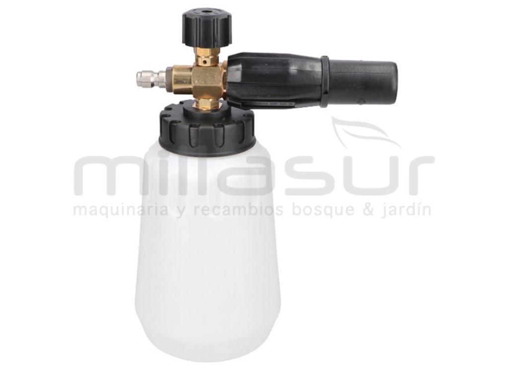 BOQUILLA Y DEPOSITO PARA JABON-ESPUMA HIDROLIMPIADORA (ENCHUFE RAPIDO 1/4" - 4000psi) - foto 1