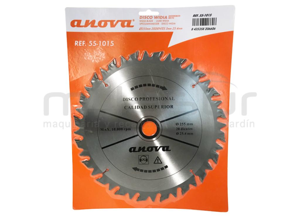 DISCO WIDIA SEMI-PROF.255x3x25,4 (ANTIRREBOTE RECTO) - foto 1
