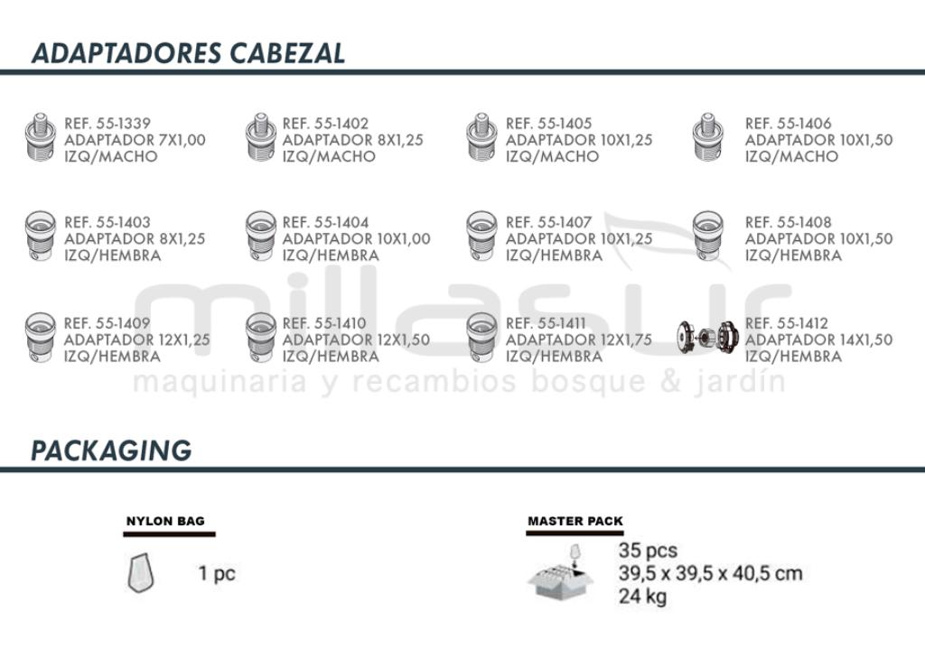 CABEZAL UNIVERSAL TAP-N-GO 160 PROF. SUP. 35 cc. - foto 2