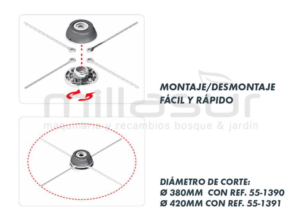 CABEZAL UNIVERSAL PRODISC 380mm. - foto 2