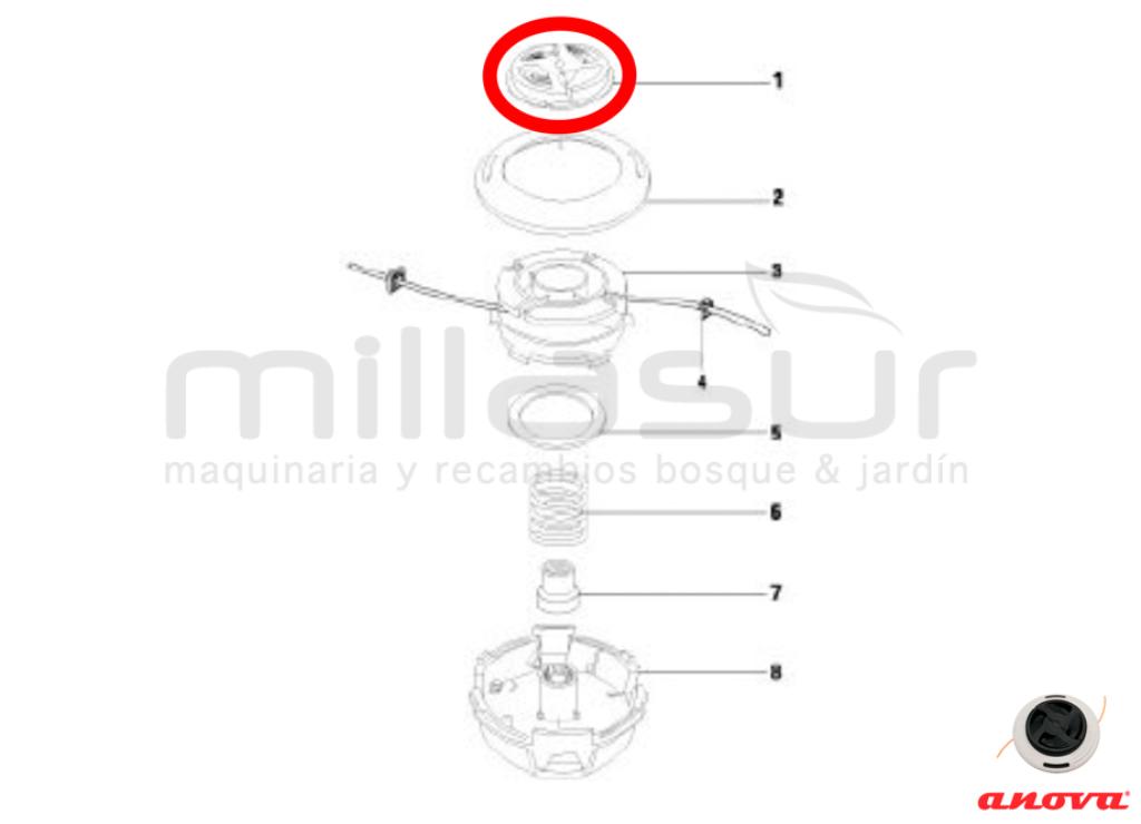 BOTON CABEZAL EASYCUT 26 ( 55-1785) - foto 1