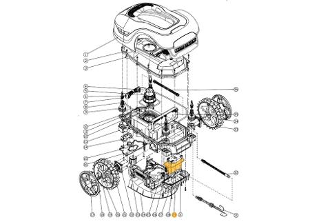 BATERÍA ROBOT CORTACESPED RC500 2,5Ah (CELDA SAMSUNG)