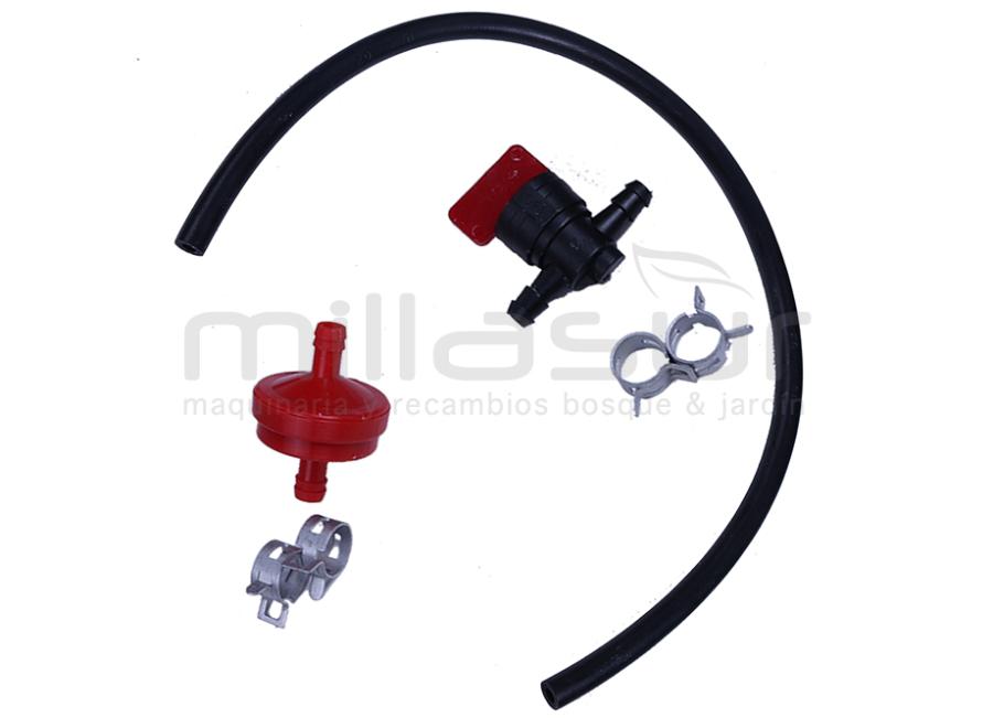 KIT LLAVE BRIDAS FILTRO Y TUBO GASOLINA B&S 6 mm.