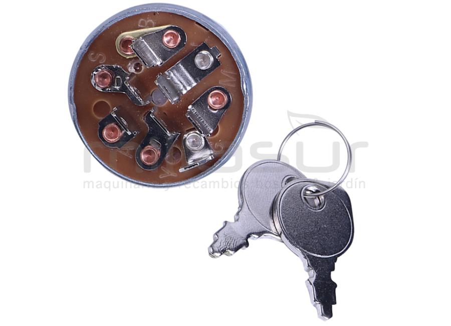LLAVE CONTACTO ARRANQUE TRACTORES 7 POLOS/3 POS.