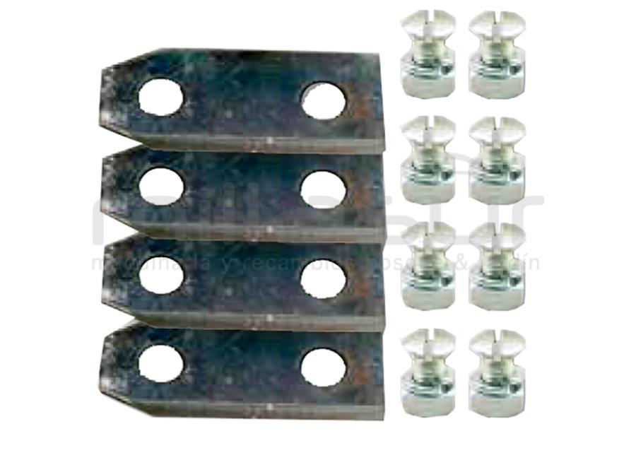 JUEGO 4 CUCHILLAS DOBLE CARA MULCHCUT - BRILL