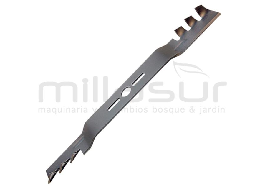 CUCHILLA UNIVERSAL CON ALTURA Y ALETAS TRITURADORAS 457 mm x 25,4 - 9,5x38 REDUC. 10, 12,7, 14, 16, 18, 19,5, 21
