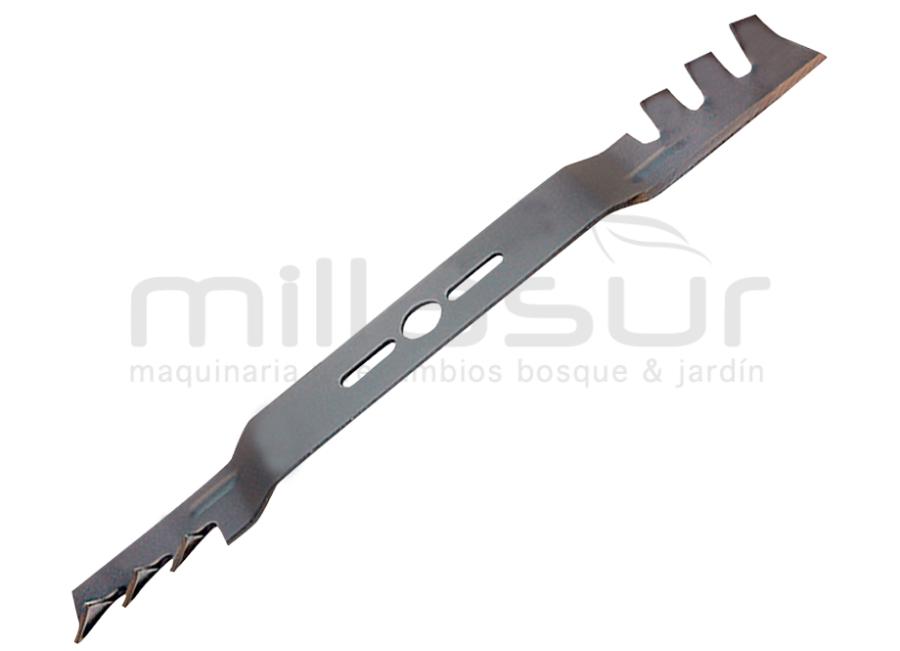 CUCHILLA UNIVERSAL CON ALTURA Y ALETAS TRITURADORAS 483 mm x 25,4 - 9,5x38 REDUC. 10, 12,7, 14, 16, 18, 19,5, 21