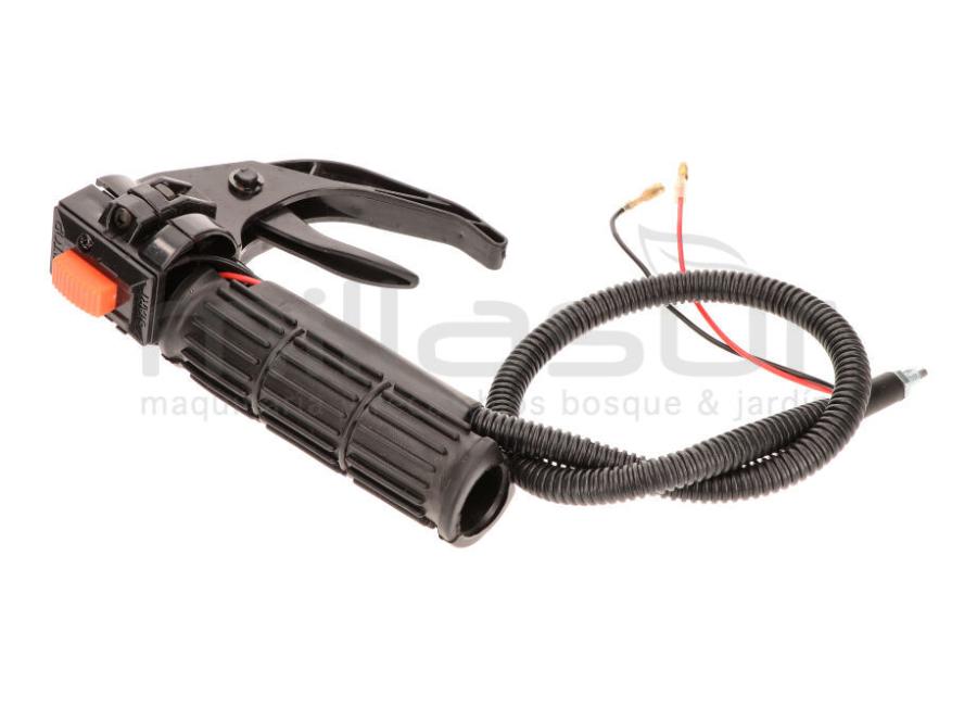 MANDO ACELERADOR UNIVERSAL PARA MANILLAR DE 26mm (350mm CABLE - Ø22mm ROSCA) - AH52