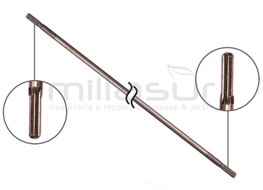 EJE TRANSMISION DESBROZADORA - 7estr 1545mm ( BARRA 24 mm)