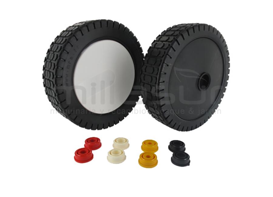 RUEDA UNIVERSAL CORTACESPED 180mm - REDUCTORES DE 8, 10, 12, 12,7mm
