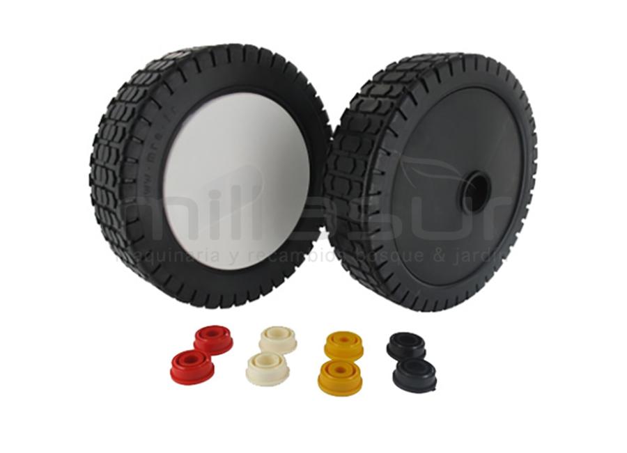 RUEDA UNIVERSAL CORTACESPED 200mm - REDUCTORES DE 8, 10, 12, 12,7mm