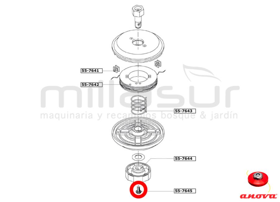 TORNILLO POMO CABEZAL PT130 ( 55-764)