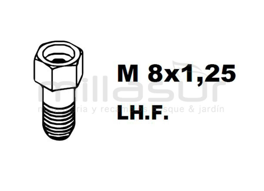 ADAPTADOR PT130 8x1,25 Izq/Hembra