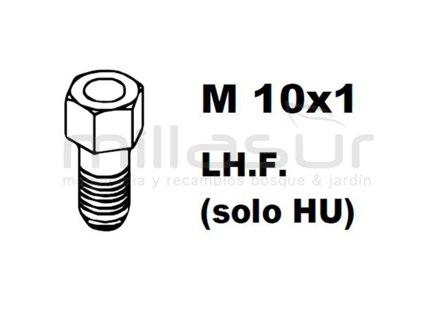 ADAPTADOR PT130 10x1,00 Izq/Hembra (SOLO HUSQVARNA)