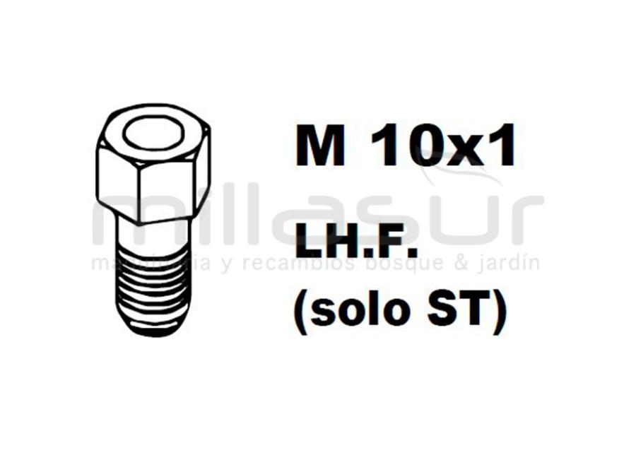 ADAPTADOR PT130 10x1,00 Izq/Hembra (SOLO STIHL)