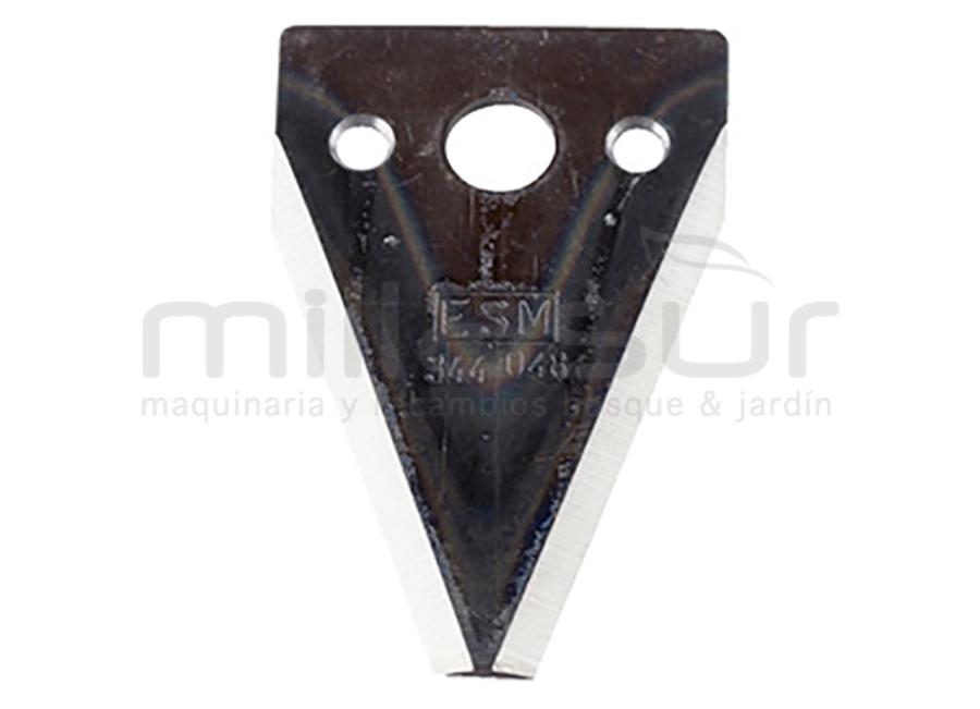 CUCHILLA PEINE ESM (80x50,7x2mm - 32mm entre agujeros)