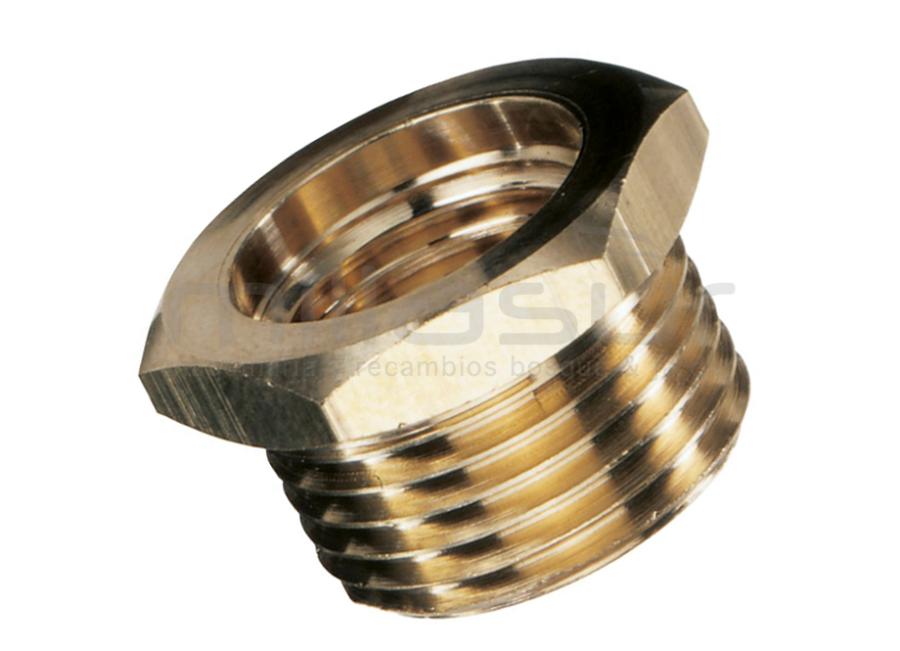 REDUCTOR CONECTOR MANGUERA HIDROLIMPIADORA 1/2" MCH / 3/8" HEM