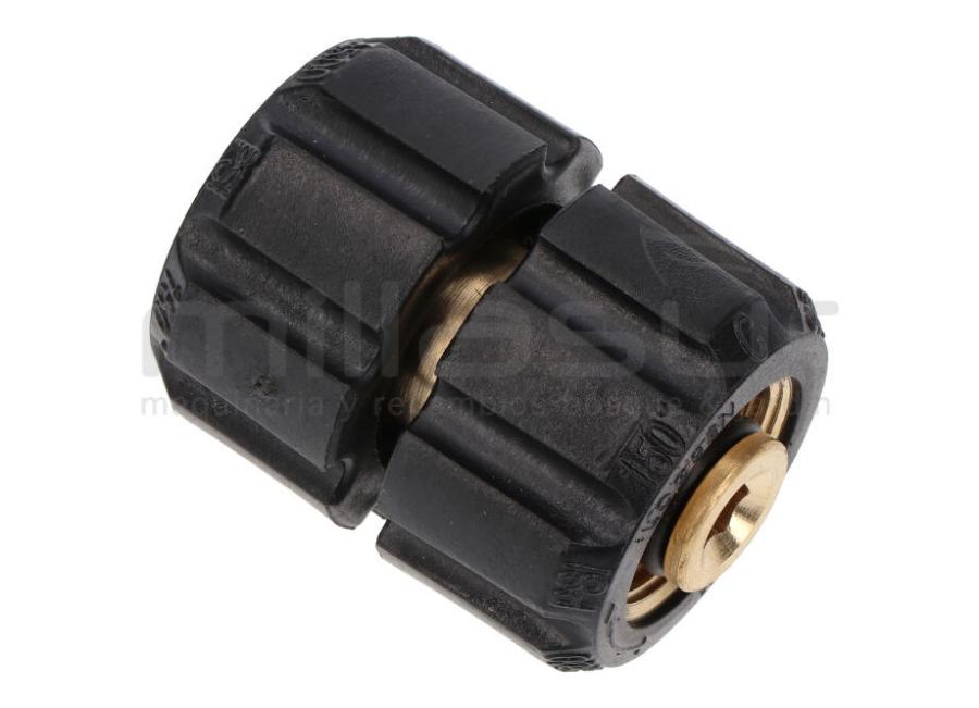 CONECTOR MANGUERA HIDROLIMPIADORA 22MM HEMBRA - 22MM HEMBRA