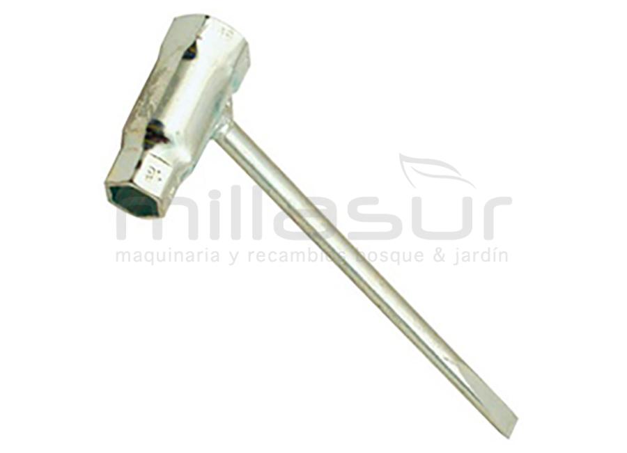 LLAVE BUJIAS OLEO MAC, ECHO, ANOVA 10-19 X 90 X 145 PLANO