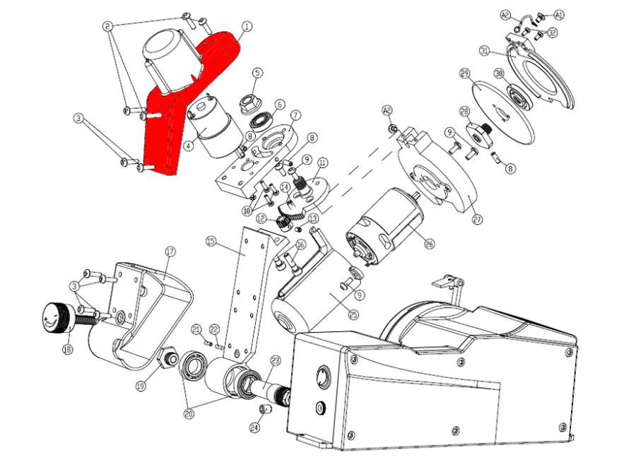 TAPA MOTOR AFILADORA  99-1345 (1)