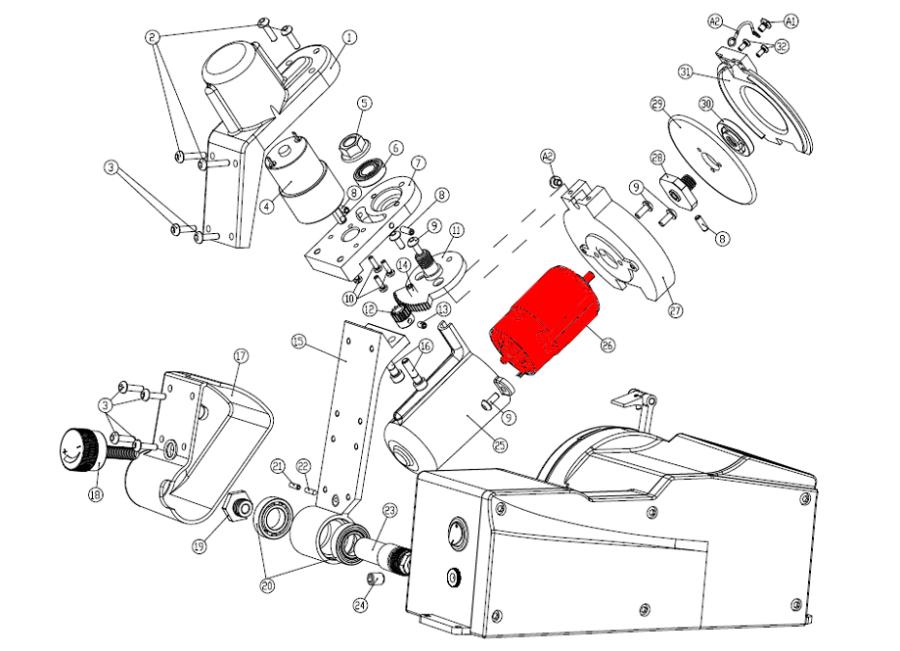 MOTOR DISCO AFILADORA 99-1345 (26)  