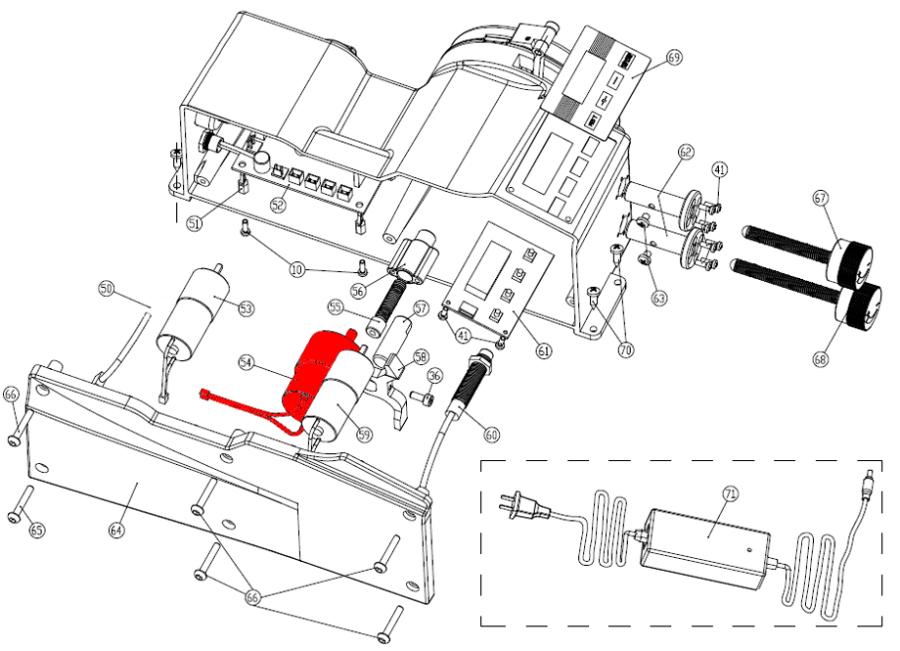 MOTOR LEVA AVANCE AFILADORA  99-1345 (54)