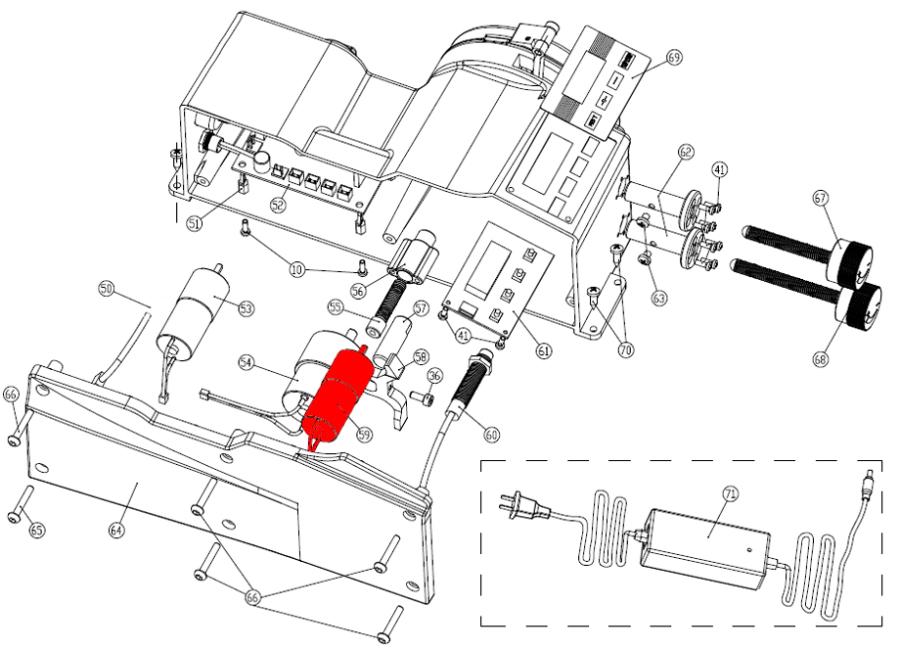 MOTOR FRENO CADENA AFILADORA  99-1345 (59)